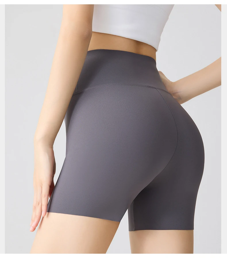 BIVIGAOS Summer Multicolor High Waist Sharkskin Mini Shorts Women Sexy Tight Casual Hot Shorts Thin Sport Fitness Biker Shorts