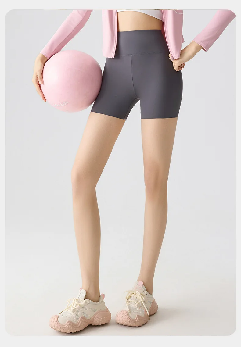 BIVIGAOS Summer Multicolor High Waist Sharkskin Mini Shorts Women Sexy Tight Casual Hot Shorts Thin Sport Fitness Biker Shorts