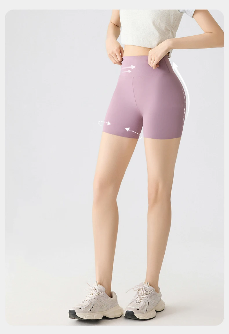 BIVIGAOS Summer Multicolor High Waist Sharkskin Mini Shorts Women Sexy Tight Casual Hot Shorts Thin Sport Fitness Biker Shorts