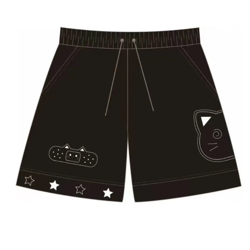 Casual Cat Print Shorts for Women Streetwear Fashion Short Mujer 2025 New Bottoms Summer Y2k Pants Pantalones Cortos De Mujer