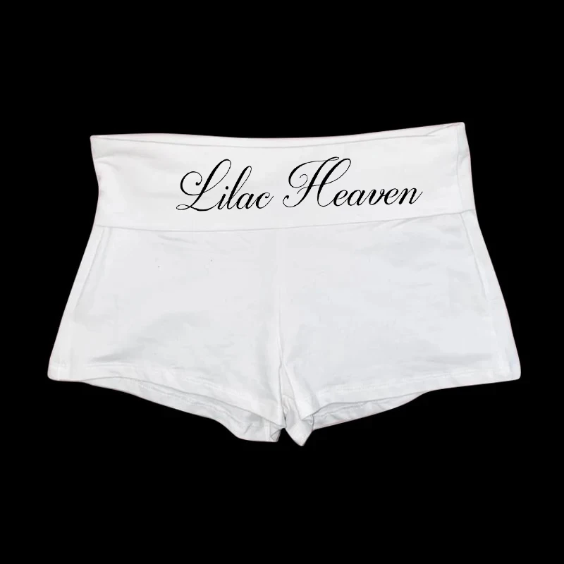 Gothic Punk Aesthetic Streetwear Rock vintage Harajuku Y2K Women's Shorts Sexy Fashion Casual Emo Girls chic Letter Print Shorts