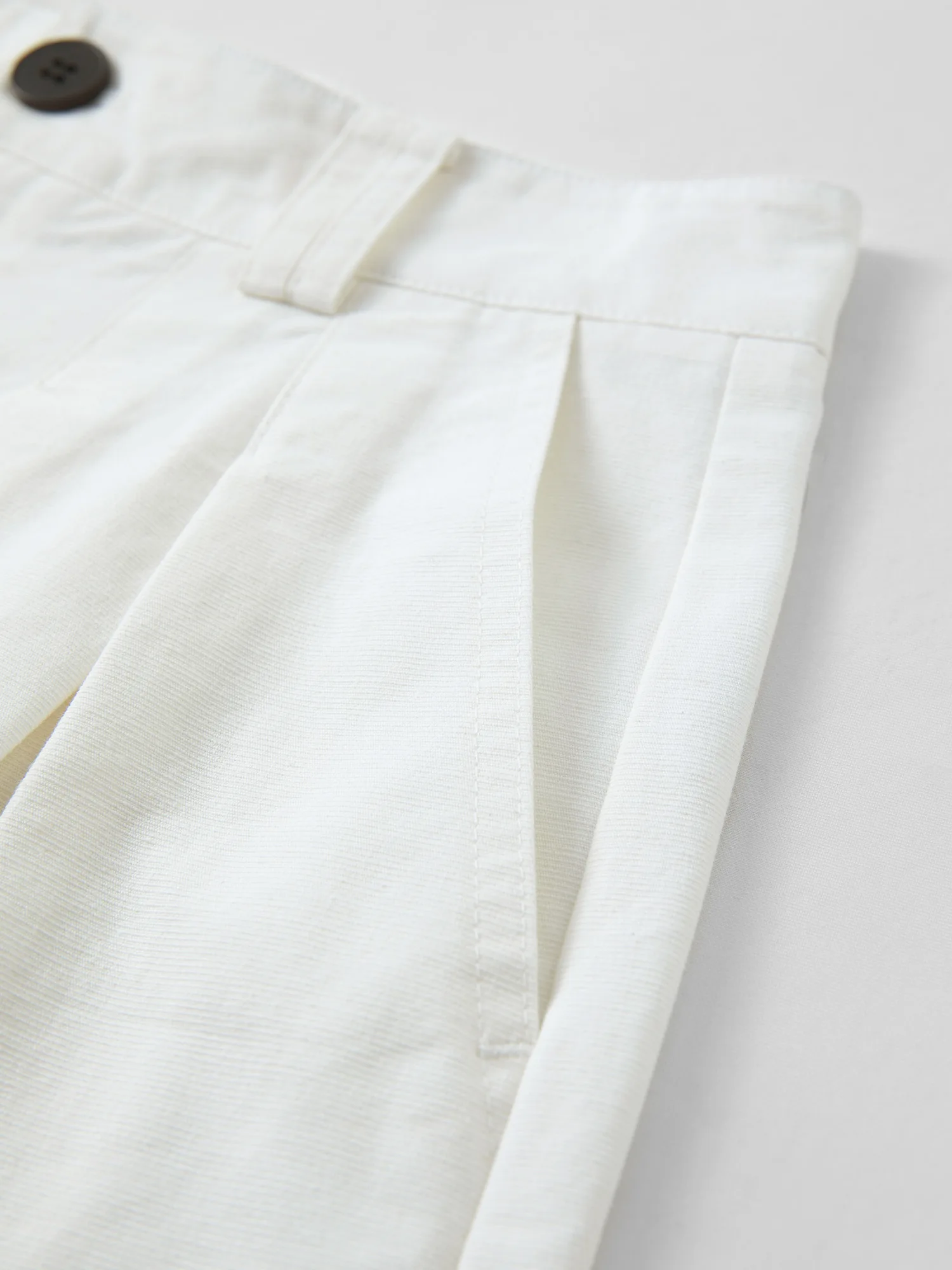 DUSHU High-waisted A-line Wide-leg Shorts White Cool Style Perfect for Summer 2026 Blue Simple Leisure Cotton Cozy Daily