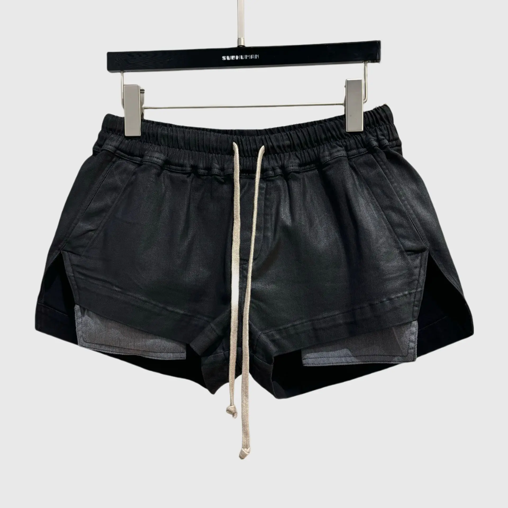 HKSH Summer New Women Casual Shorts Elastic Waist Drawstring Patchwork Slimming Versatile Dark Techwear Punk Stylish Ins HK11398
