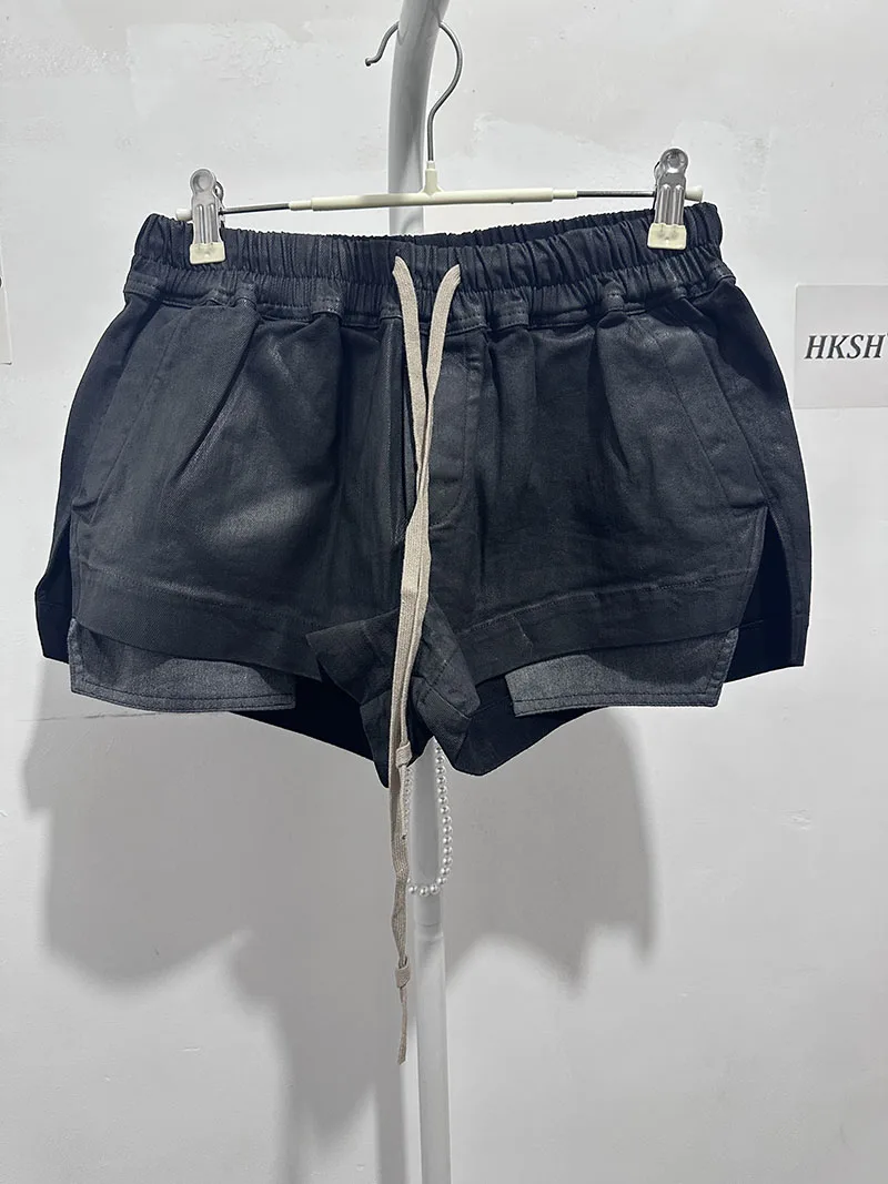 HKSH Summer New Women Casual Shorts Elastic Waist Drawstring Patchwork Slimming Versatile Dark Techwear Punk Stylish Ins HK11398