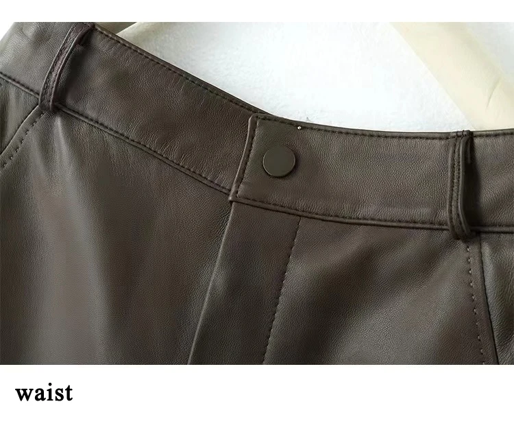 Leather Bermuda Shorts Women Spring Harajuku Casual Straight Wide Leg Trousers Mujer Side Sewing Pantalones Cortos Long Shorts