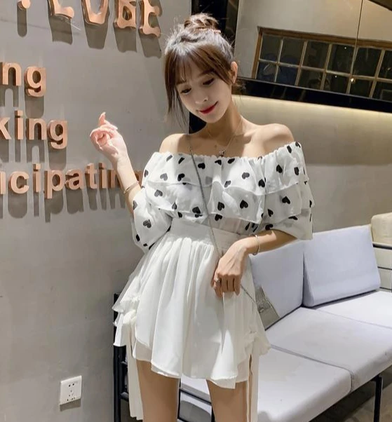 Summer Korean Style Wide Female Short Pants Aesthetic Elegant New In Design XL Baggy Casual Women's Elastic Waist Chiffon Shorts