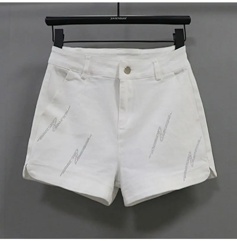 Black Denim Shorts For women's 2026 Spring/summer New Female Elastic high waisted Slim A-line Hot pants Casual Shorts