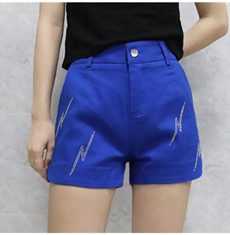 Black Denim Shorts For women's 2026 Spring/summer New Female Elastic high waisted Slim A-line Hot pants Casual Shorts
