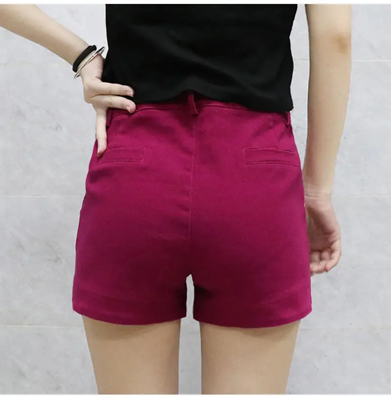 Black Denim Shorts For women's 2026 Spring/summer New Female Elastic high waisted Slim A-line Hot pants Casual Shorts