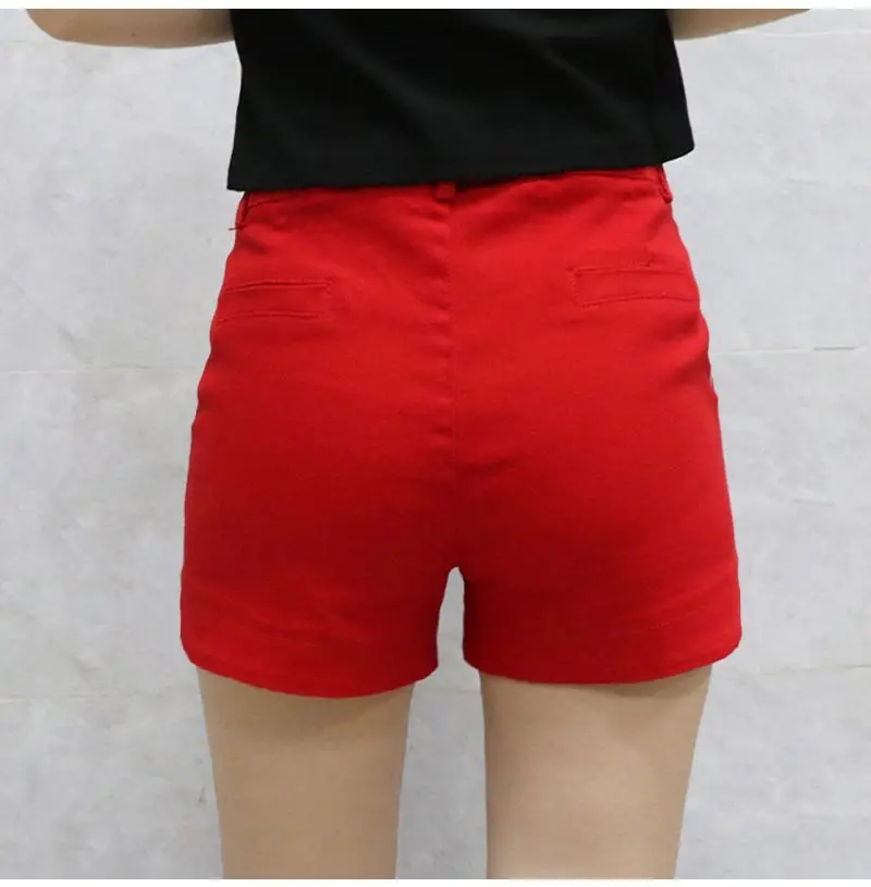 Black Denim Shorts For women's 2026 Spring/summer New Female Elastic high waisted Slim A-line Hot pants Casual Shorts