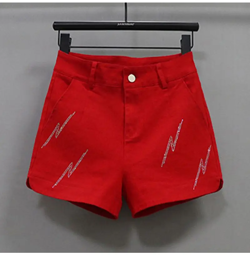 Black Denim Shorts For women's 2026 Spring/summer New Female Elastic high waisted Slim A-line Hot pants Casual Shorts