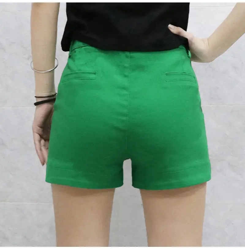 Black Denim Shorts For women's 2026 Spring/summer New Female Elastic high waisted Slim A-line Hot pants Casual Shorts