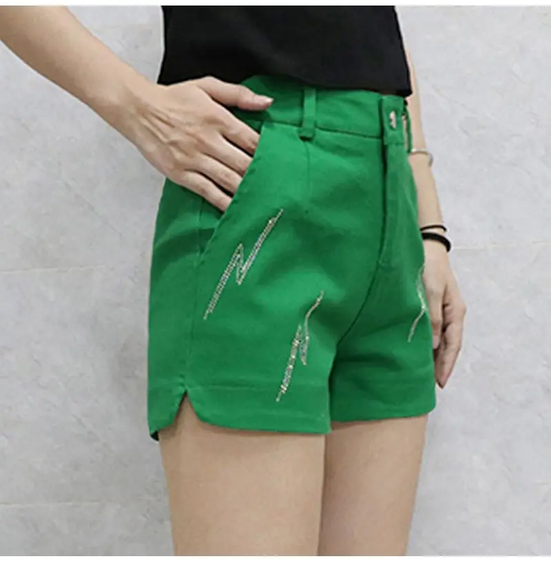 Black Denim Shorts For women's 2026 Spring/summer New Female Elastic high waisted Slim A-line Hot pants Casual Shorts