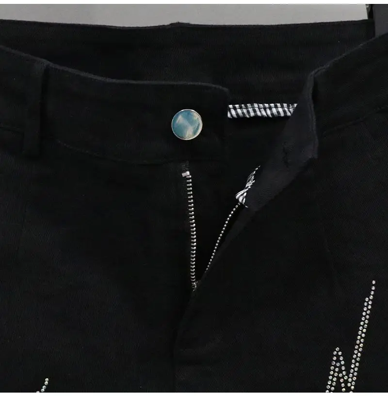 Black Denim Shorts For women's 2026 Spring/summer New Female Elastic high waisted Slim A-line Hot pants Casual Shorts
