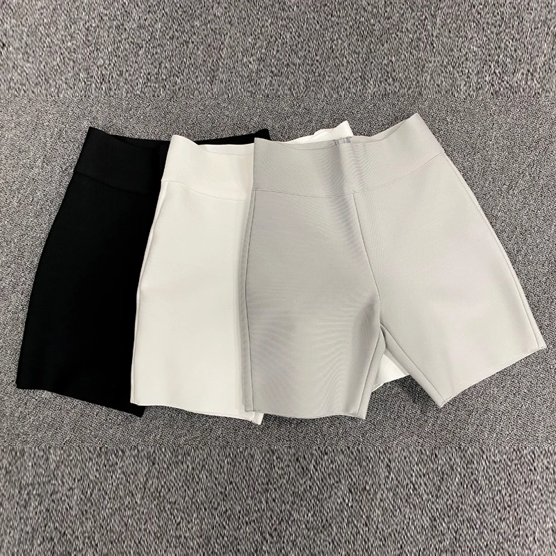 High Quality Women Sports Outfit Female Yoga Gym Fitness Black Gray White Running Rayon Bandage Shorts Pants