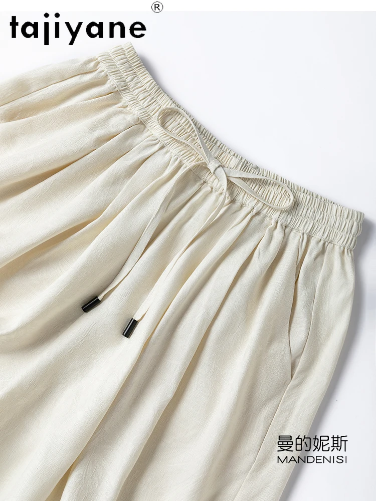 TAJIYANE 100% Natural Mulberry Silk Shorts Woman Summer Baggy Short Fashion Casual Short Pants Women Clothing 2025 Шорты Женский