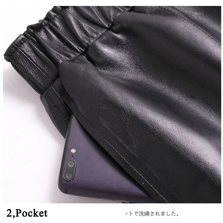 Genuine Leather Shorts For Women Korean Fashion 2025 Elastic Waist Booty Mini Sexy Short Feminino Red/Camel/Black Calzones Mujer