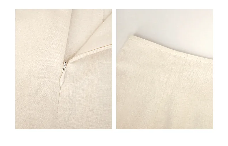 Japanese Style Linen Cotton Straight Shorts Skirts Women's Side Split Slim Casual Double-Layer Shorts Chic Fake Two Clothes