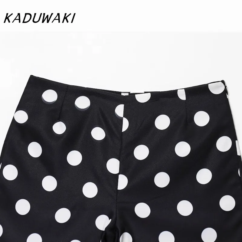 KADUWAKI Summer Women's Shorts Polka Dot High-Waisted Casual Minimalist Casual High Street Women's Short Yoga Kawaii Sexy Girl