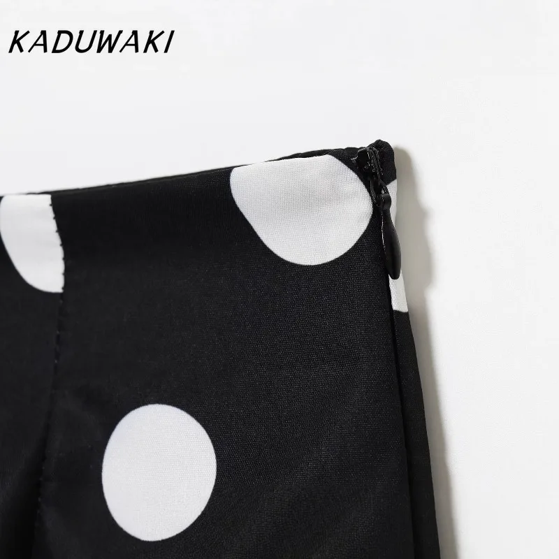 KADUWAKI Summer Women's Shorts Polka Dot High-Waisted Casual Minimalist Casual High Street Women's Short Yoga Kawaii Sexy Girl