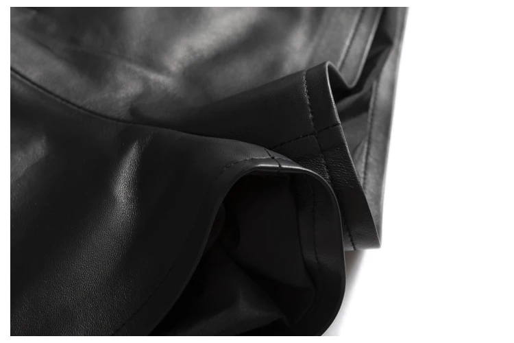 Metallic Genuine Leather Shorts for Women Splendid Korean Style Y2k Hot Micro Thin Pants Girls Casual Low Waist Slim Booty Skort