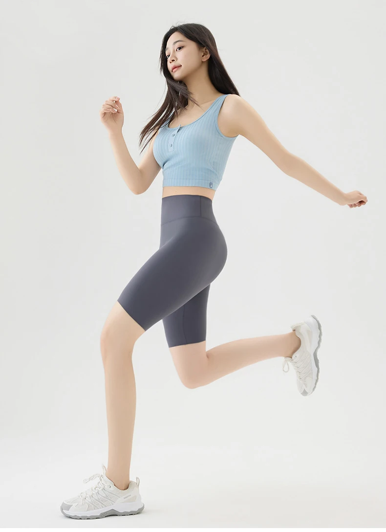 BIVIGAOS Summer Thin Seamless Sharkskin Cycling Shorts Women Tight Elastic Sport Fitness Running Biker Shorts Slim Sexy Shorts