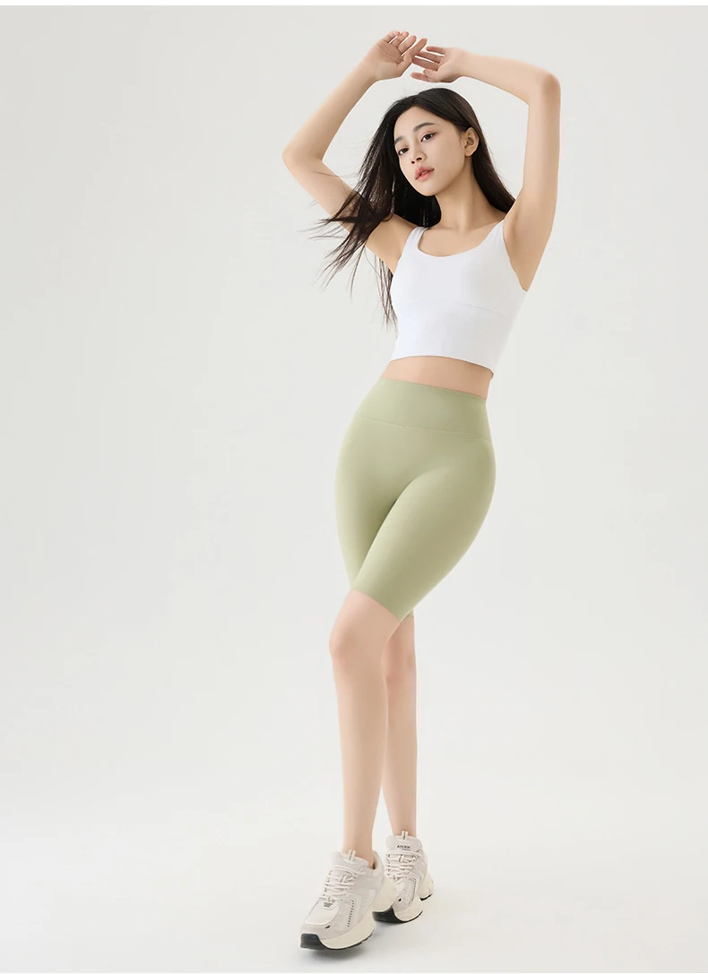 BIVIGAOS Summer Thin Seamless Sharkskin Cycling Shorts Women Tight Elastic Sport Fitness Running Biker Shorts Slim Sexy Shorts