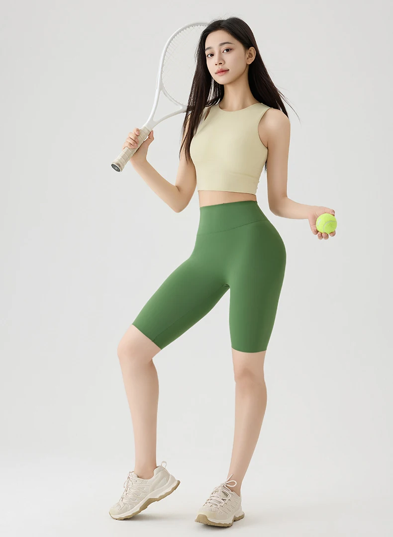 BIVIGAOS Summer Thin Seamless Sharkskin Cycling Shorts Women Tight Elastic Sport Fitness Running Biker Shorts Slim Sexy Shorts