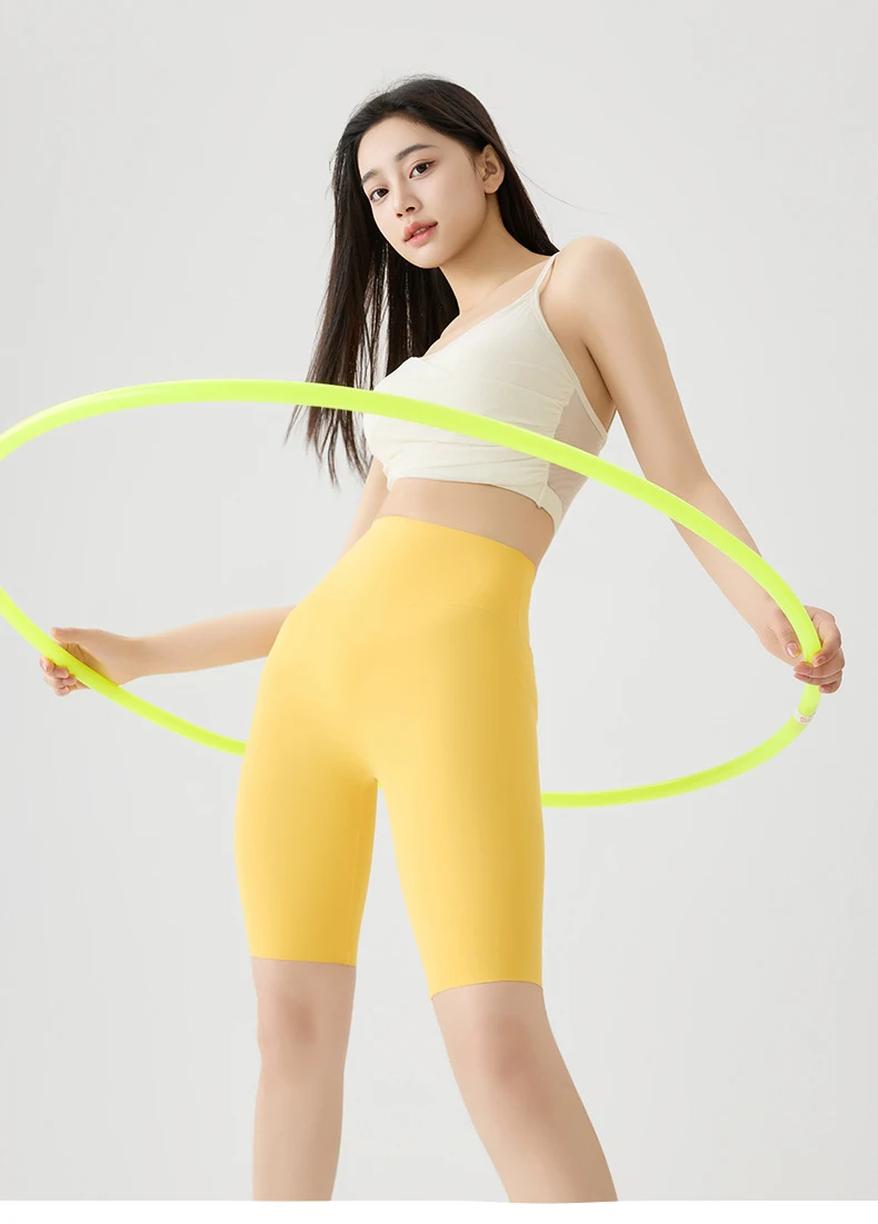BIVIGAOS Summer Thin Seamless Sharkskin Cycling Shorts Women Tight Elastic Sport Fitness Running Biker Shorts Slim Sexy Shorts