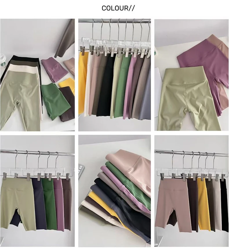 BIVIGAOS Summer Thin Seamless Sharkskin Cycling Shorts Women Tight Elastic Sport Fitness Running Biker Shorts Slim Sexy Shorts