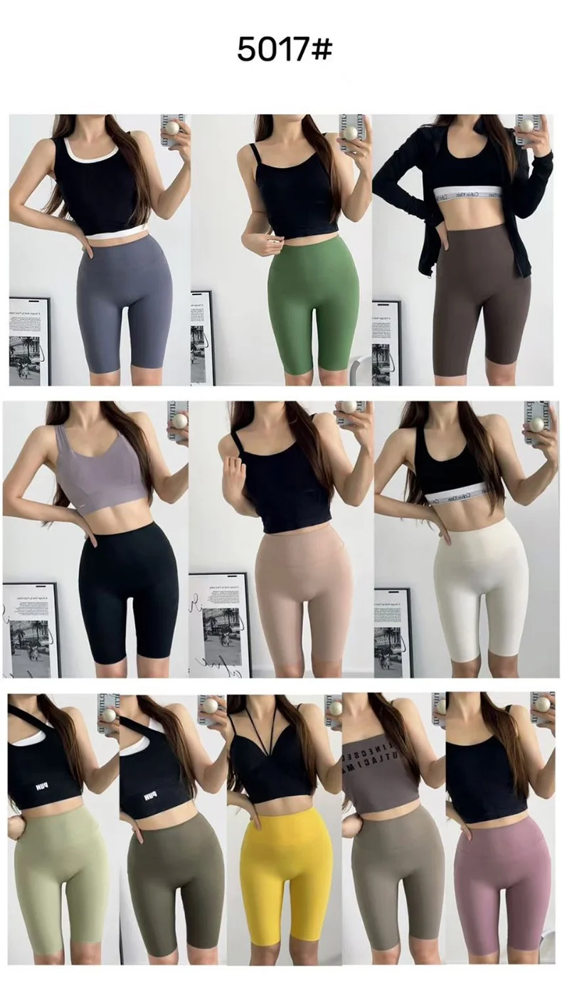 BIVIGAOS Summer Thin Seamless Sharkskin Cycling Shorts Women Tight Elastic Sport Fitness Running Biker Shorts Slim Sexy Shorts