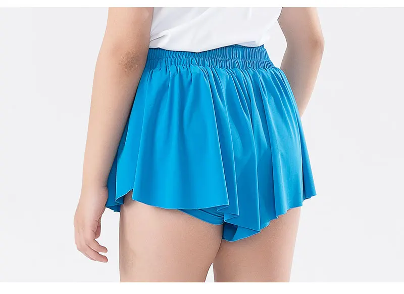 Women Shorts Children High Waist Skirts Breathable Shorts Child Summer Security Shortpants Sportswear Pocket Skirts for Girls