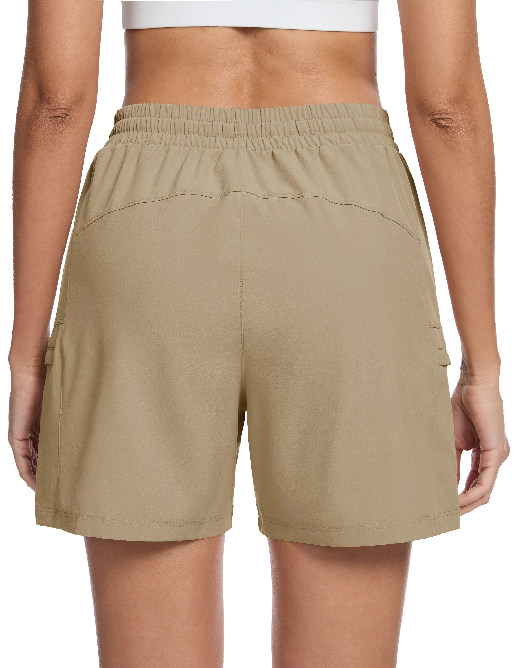 TACVASEN Women's 5" Hiking Cargo Shorts UPF 50+ Lightweight Quick Dry Summer Golf Athletic Casual Work Shorts 4 Pockets Outdoor