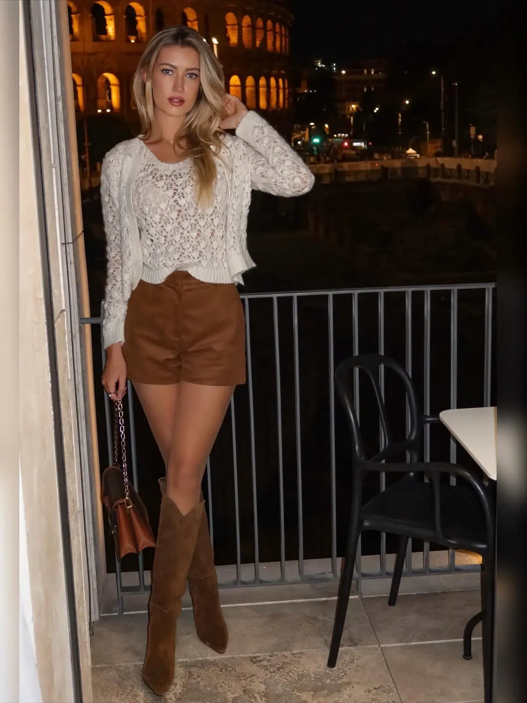 YENKYE Retro Brown Faux Suede Shorts Women High Waist Casual Short Pants