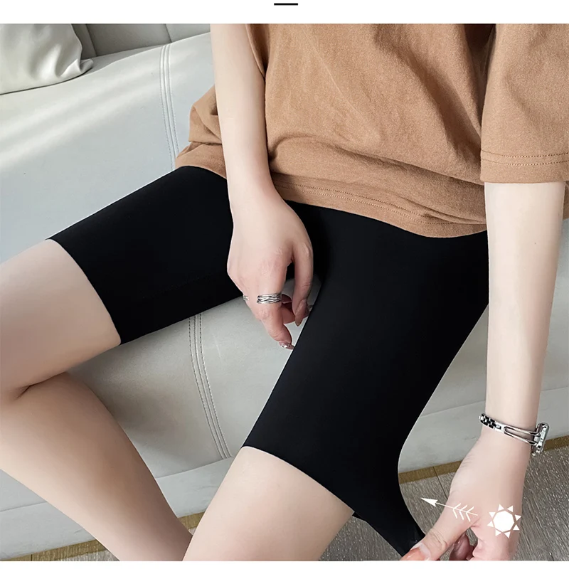 Summer New Side Pocket Shark Shorts Women Biker Shorts High Waist Seamless Sports Running Cycling Shorts Fitness Short Leggings
