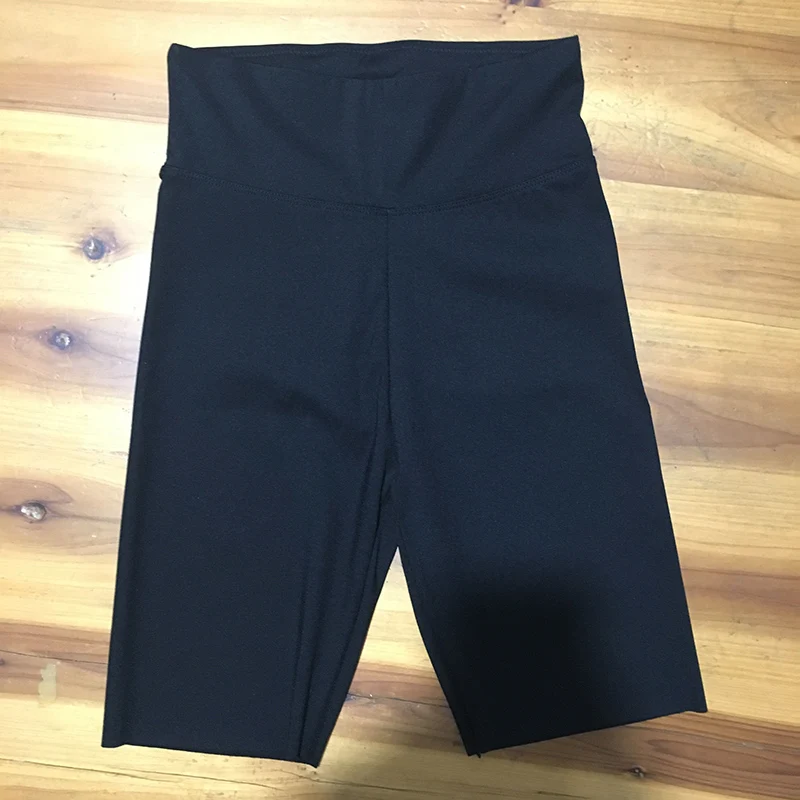 BIVIGAOS Summer Sharkskin Biker Shorts Women's Stretch High Waist Knee Short Outside Bodybuilding Sexy Shorts Tide Sports Shorts