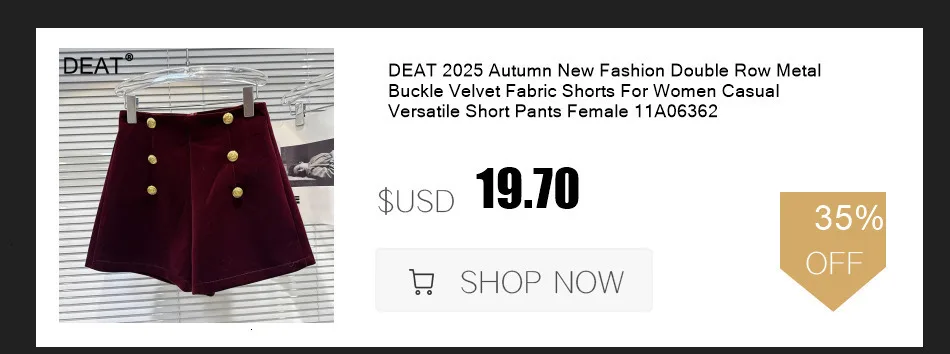 DEAT 2025 Winter New Fashion Rhinestone Bow Decoration Velvet Shorts For Women Black Versatile Boot Short Pants Female 11A07701