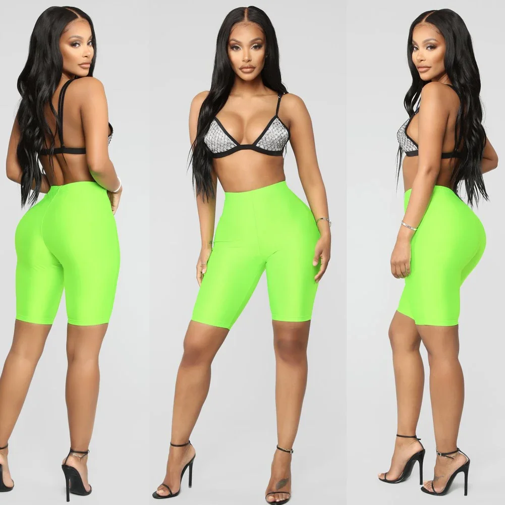 Women Naked Feeling Workout Push Up Leggings High Waist Sports Biker Shorts Tummy Control Yoga Running Fitness Gym Slim Pants