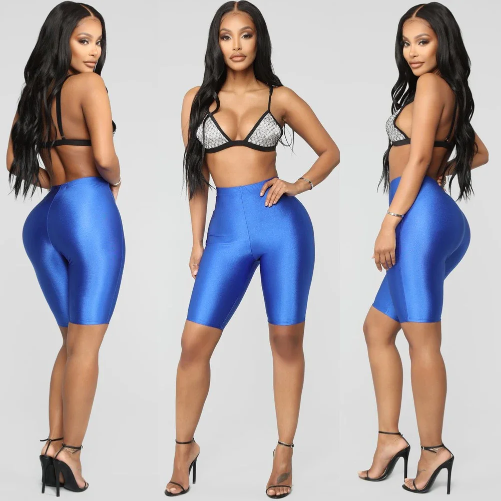Women Naked Feeling Workout Push Up Leggings High Waist Sports Biker Shorts Tummy Control Yoga Running Fitness Gym Slim Pants