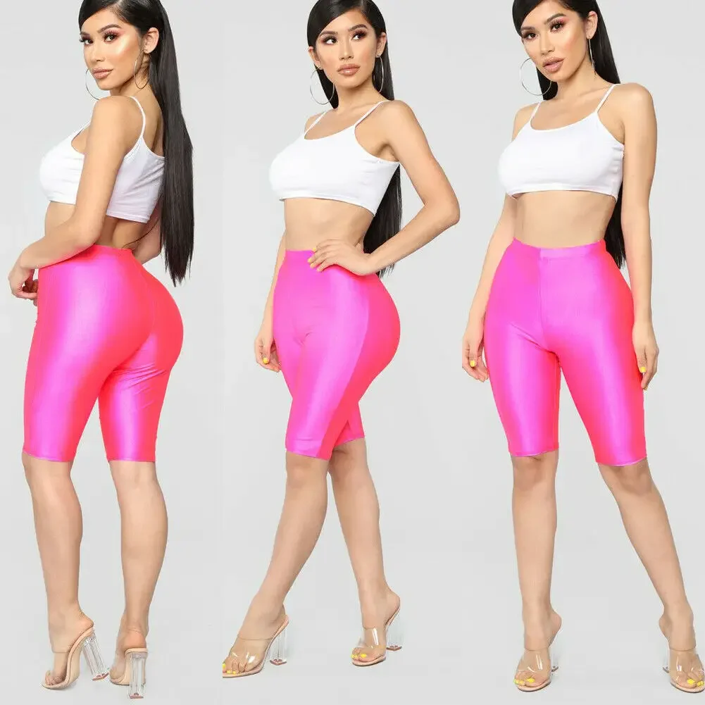 Women Naked Feeling Workout Push Up Leggings High Waist Sports Biker Shorts Tummy Control Yoga Running Fitness Gym Slim Pants