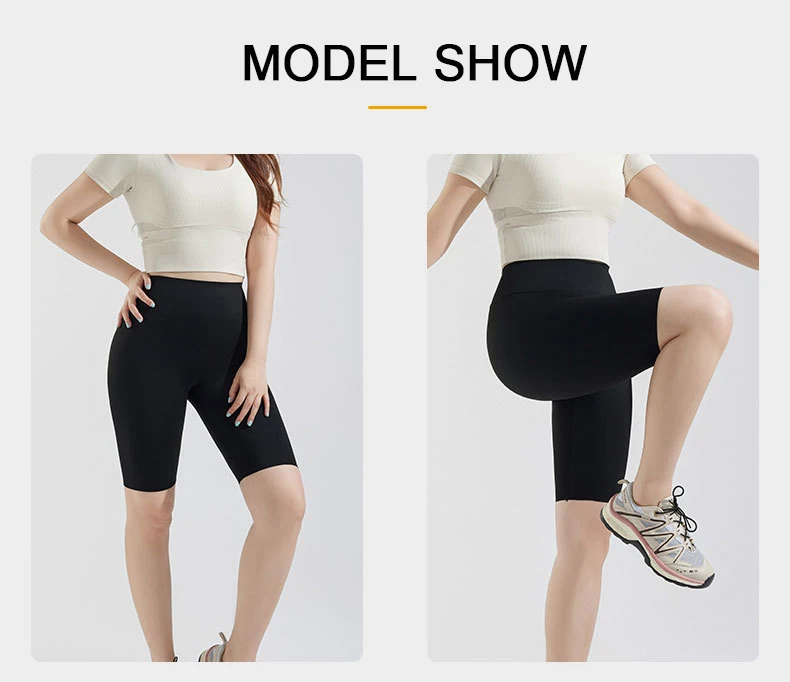 BIVIGAOS Summer Fat Girl Knee Length Cycling Shorts Women High Waist Tight Fit Shark Shorts Sports Yoga Biker Short Leggings