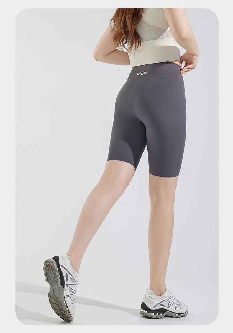 BIVIGAOS Summer Fat Girl Knee Length Cycling Shorts Women High Waist Tight Fit Shark Shorts Sports Yoga Biker Short Leggings