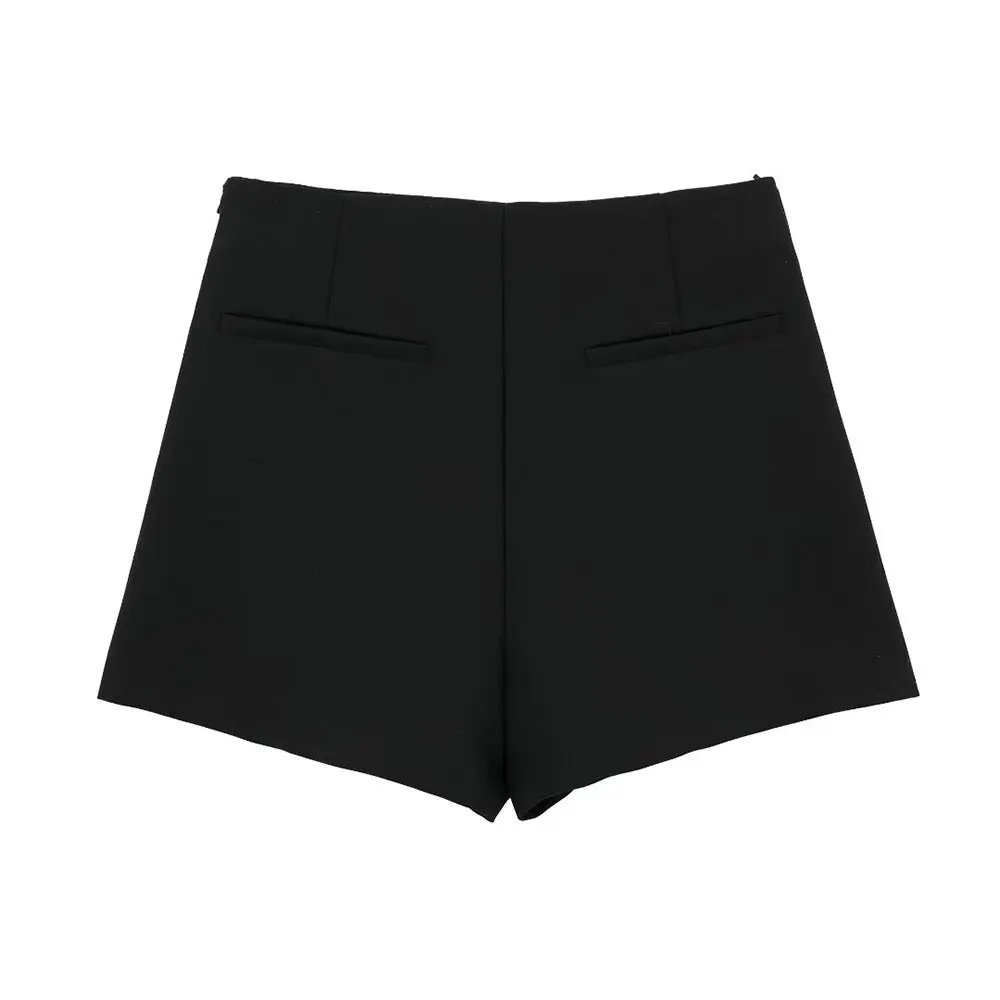 DUOPERI Women Fashion Solid Bandage Mini Skirt Shorts High Waist Female Chic Lady Casual Skort Culottes