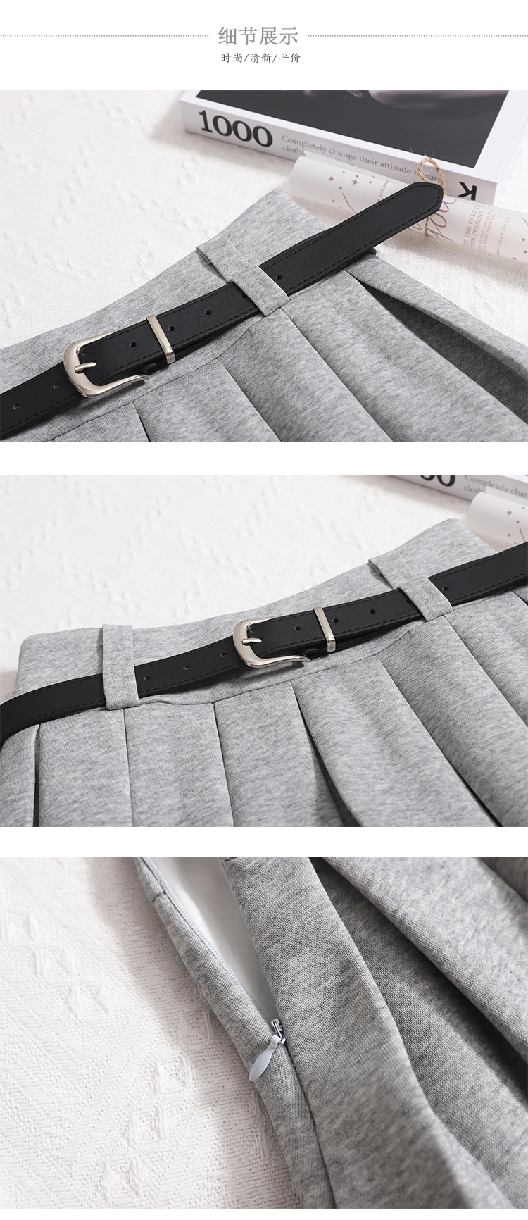 Womens Shorts Autumn Winter Belt High Waist Fluffy Pleated A-line Short Pants Korean Fashion Sexy Y2k All Match Clothes