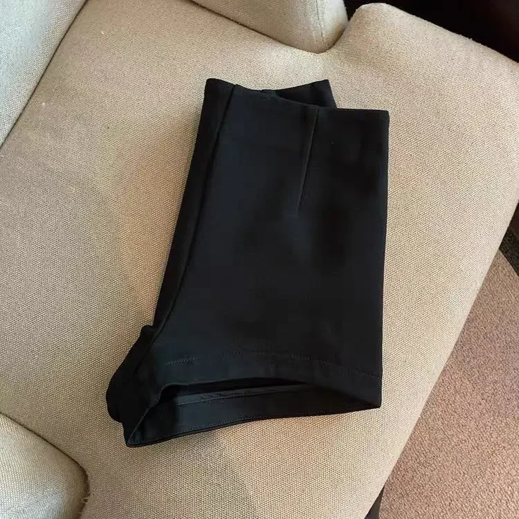 Short Pants Women Black Grey Suits Pantalones Cortos De Mujer Autumn New Slim High Waist Wide Leg Shorts Femme Y2k