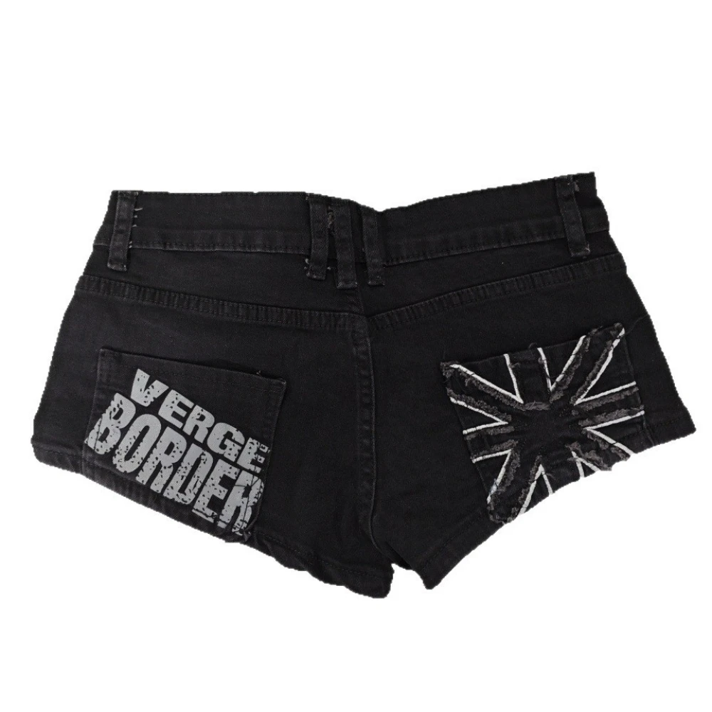 HLJ&GG Y2k Star Denim Shorts for Women Street Fashion Jeans Hot Shorts Loose Fashion Star Print Women Denim Shorts Bottoms 2026