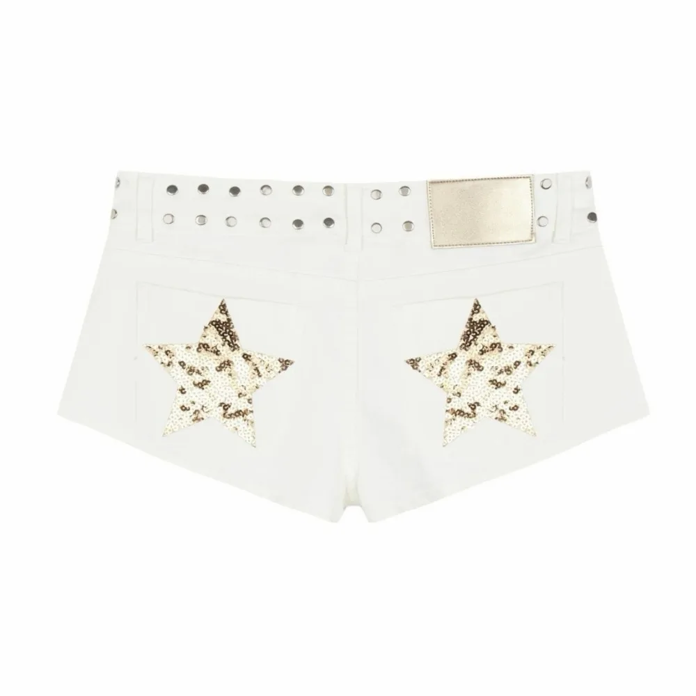 HLJ&GG Y2k Star Denim Shorts for Women Street Fashion Jeans Hot Shorts Loose Fashion Star Print Women Denim Shorts Bottoms 2026