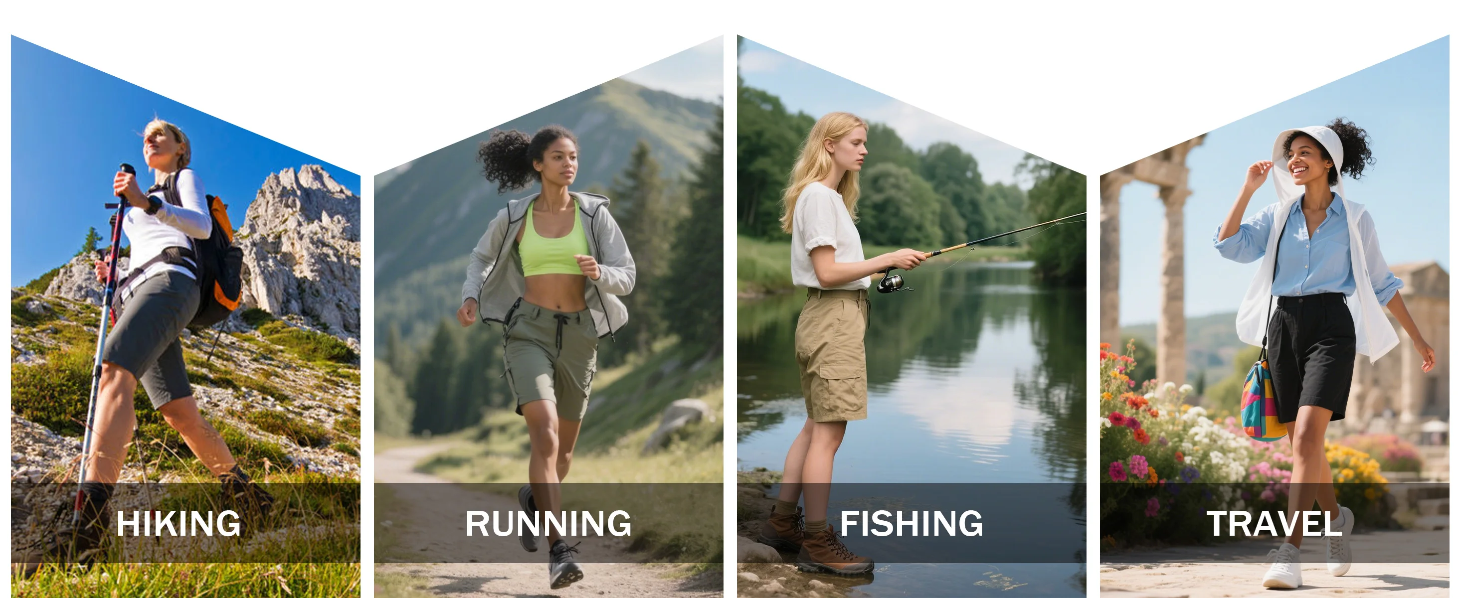 TACVASEN Womens 13 Inch Knee‑Length Cargo Bermuda Shorts UPF50+ Quick Dry Water Resistant Multi‑Pocket Lightweight Hiking Pants