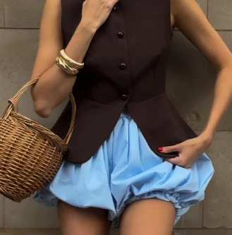 Women Pleated Bud Shorts Lady High Waist Casual Short Pants Female Loose Wide Leg Bottom 2026 New Trendy Street Style Daily Wear