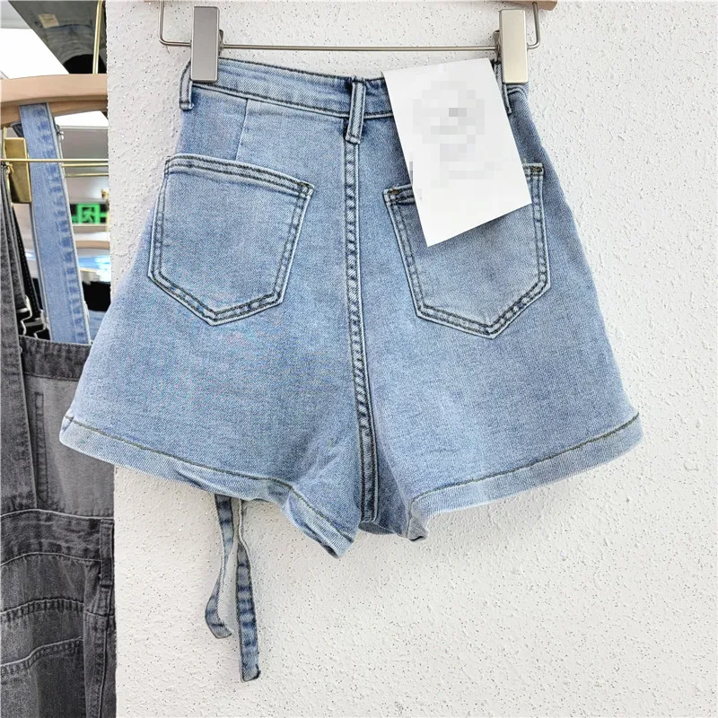 Denim Skirt Women Jeans Culottes Cargo Shorts Irregular Washed High Waist Multiple Y2k Punk Streetwear Short Pants Summer 2025